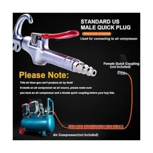 Pistola de soplado de aire de alto volumen Alluminum_4