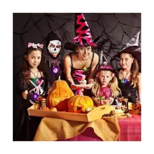 Luces de Halloween 24 piezas de collar LED de Halloween_6