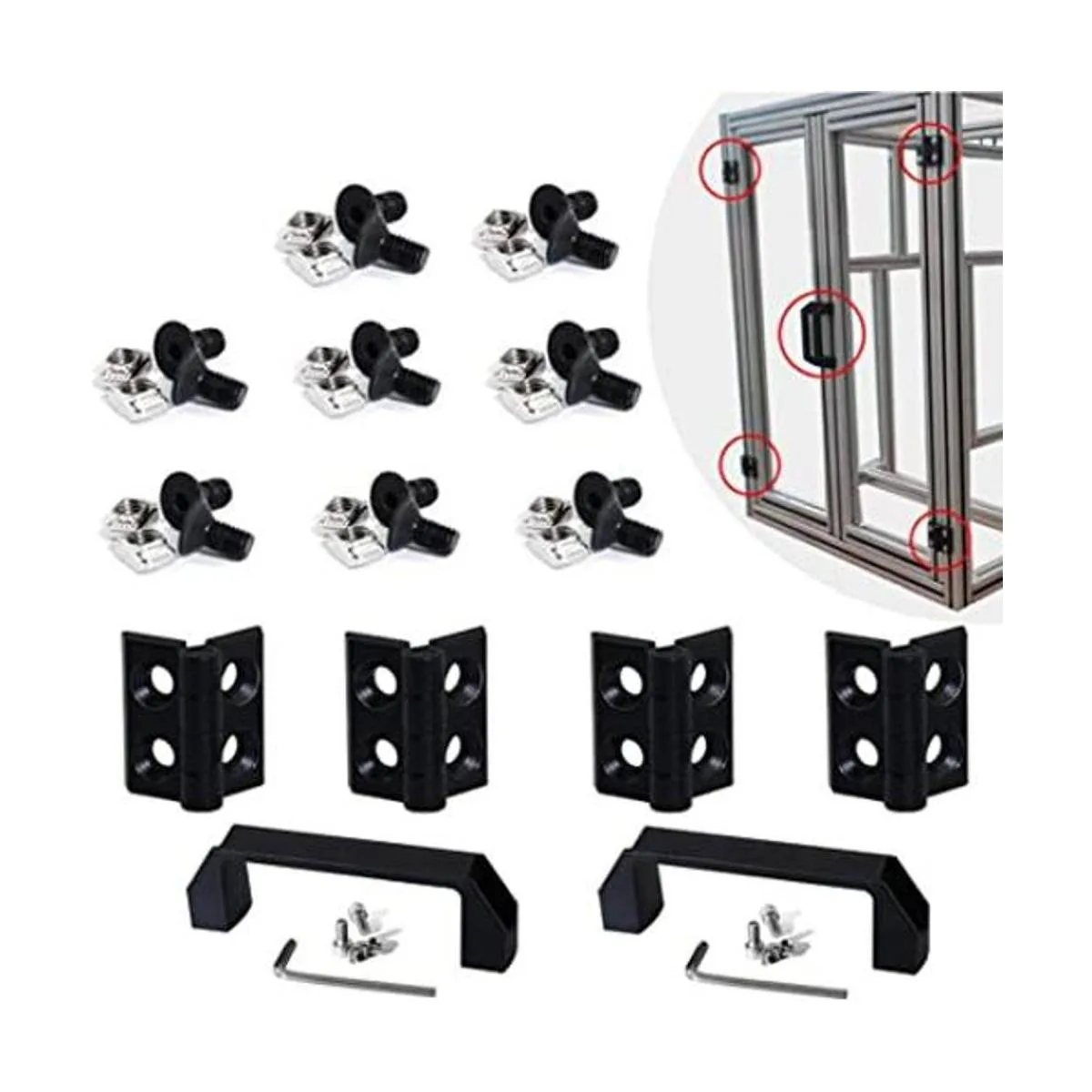 Boeray Juego de 2 piezas de ranura de perfil de extrusión_1