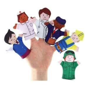 Happy Helpers Finger Puppets Juego de 12 piezas enseña y_5