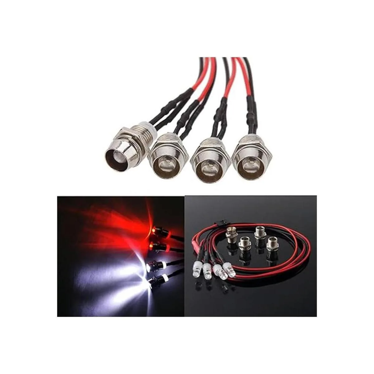 ShareGoo Juego de 4 faros delanteros de luz trasera_3