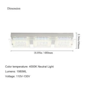 Lámpara de techo LED empotrada de 18 pulgadas lámpara de_3