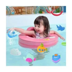 INNOCHEER Juguetes de baño y tazas apilables para niños_6