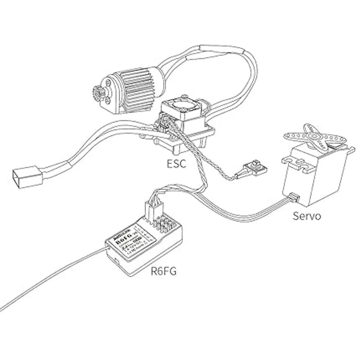 Radiolink R6FG Receptor RC de 6 canales de 2.4 GHz con_5