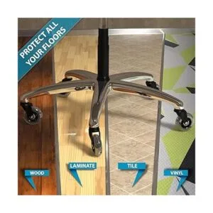 Juego de 5 ruedas para silla de oficina profesional_2