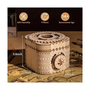 ROBOTIME Caja del tesoro de madera 3D kits de modelo_3
