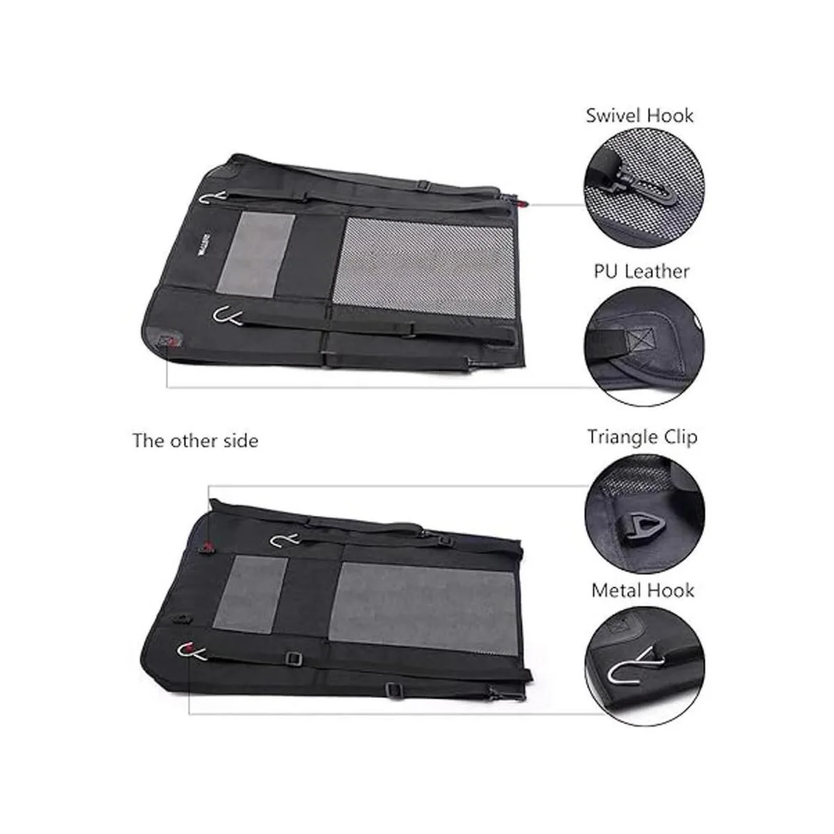 Barrera para asiento trasero de coche de perro Wellbro_3