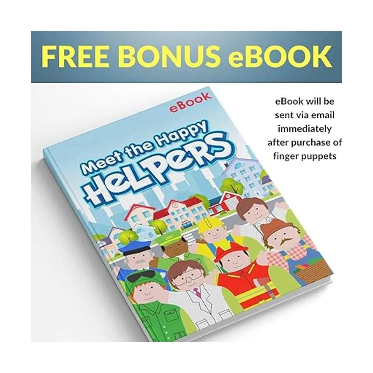 Happy Helpers Finger Puppets Juego de 12 piezas enseña y_4