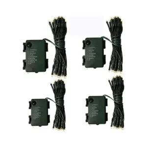 Paquete de 4 luces para árbol de Navidad al aire libre con_1