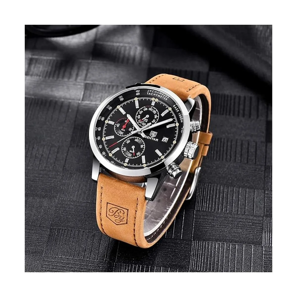 BENYAR Reloj de cuarzo impermeable para hombre_4