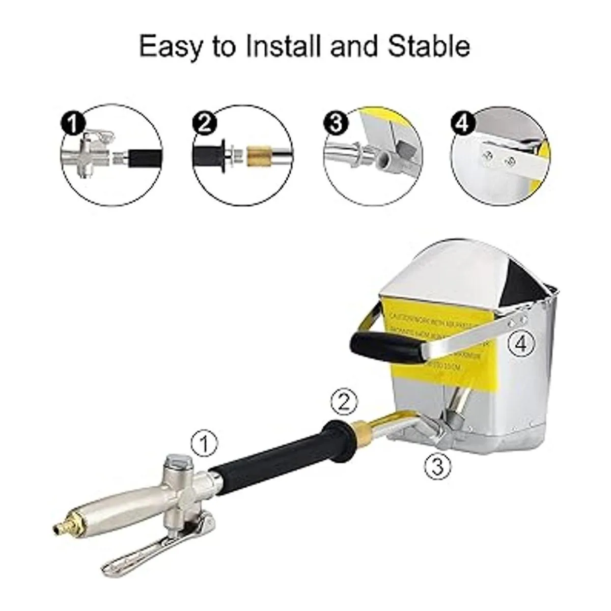 Ouya Pistola neumática de mortero de cemento con cubierta_6