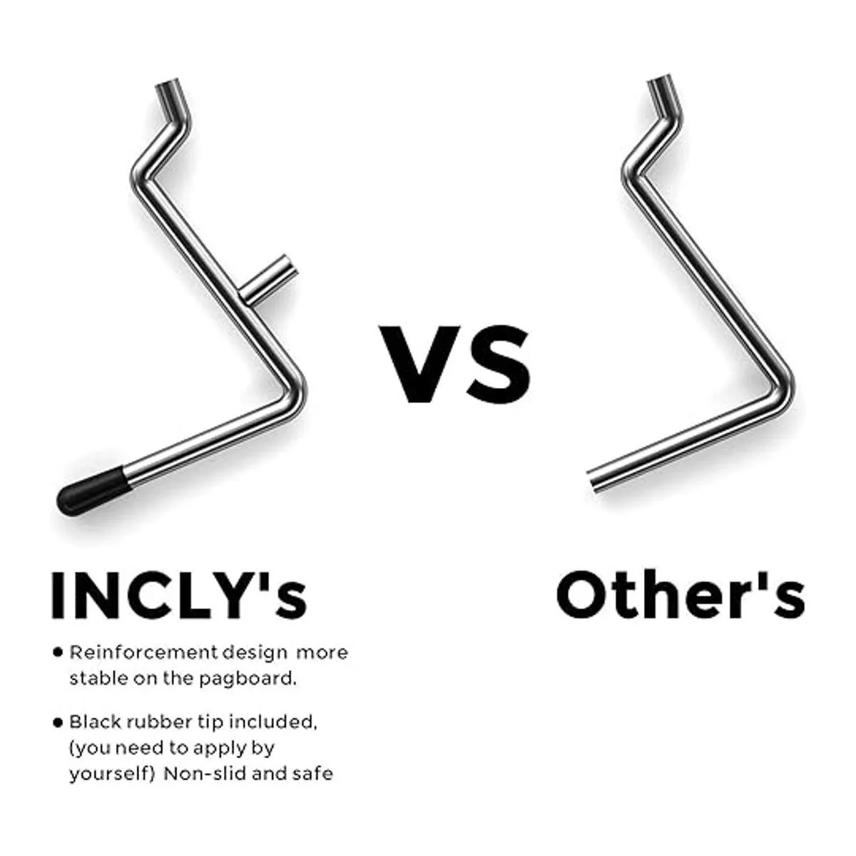 Incly Juego de ganchos para tablero herramientas y_3