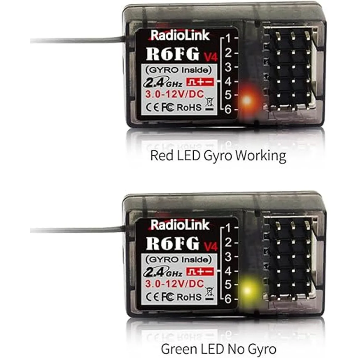 Radiolink R6FG Receptor RC de 6 canales de 2.4 GHz con_6