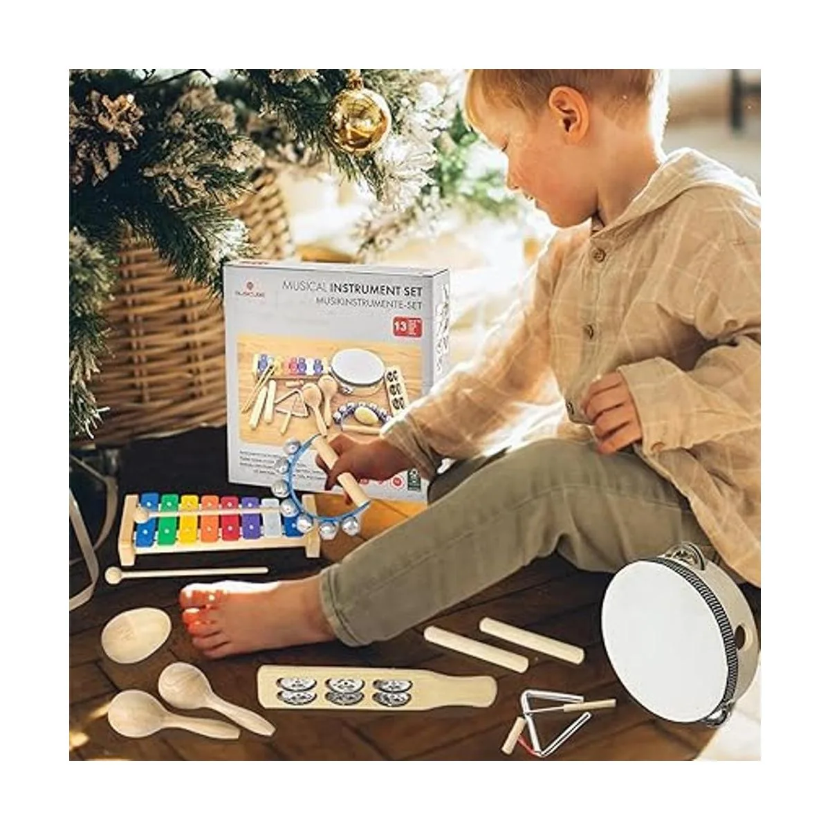 MUSICUBE Juego de 13 piezas de instrumentos musicales de_5
