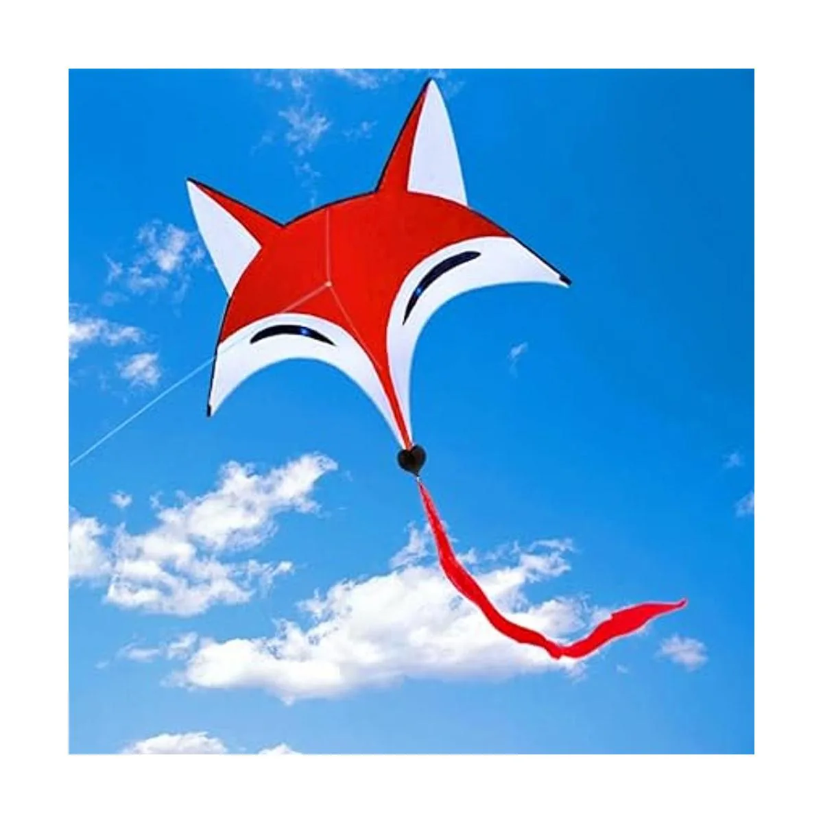 Hengda Kite para niños rojo zorro cometa al aire libre_5