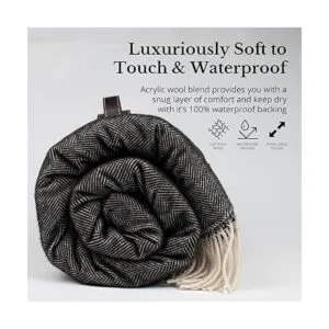 Komorebi Manta de picnic 78.0 x 56.3 in ideal para la_2