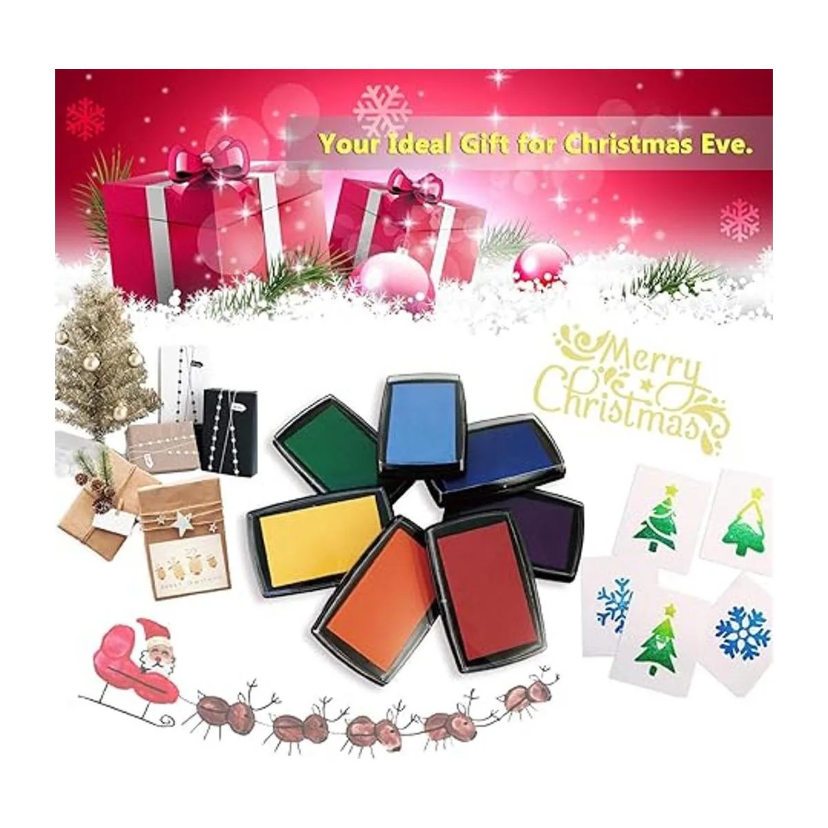 7 almohadillas de tinta lavables para sellos de goma_2