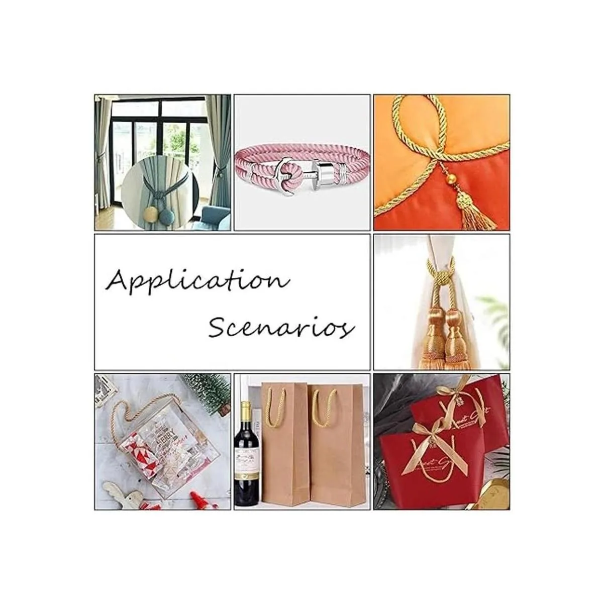 PH PandaHall Cuerda trenzada dorada de 0.197 in 18_5