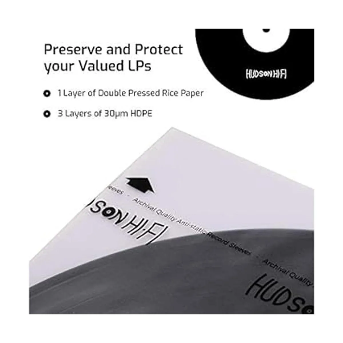 Hudson HiFi Fundas interiores de discos de vinilo_4