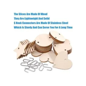 Glarks 240 unidades de 1.5 in de madera con agujeros y_4