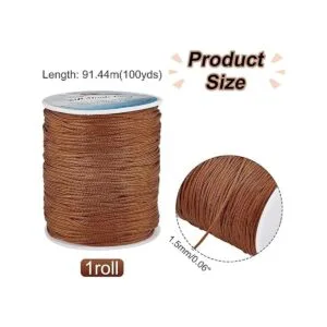 PH PandaHall Cuerda ciega de nailon trenzado de 0.059 in_3
