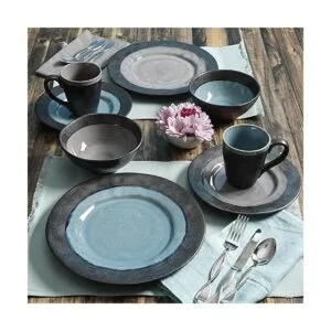 Gibson Dragonstone Juego de vajilla de 16 piezas de gres_2