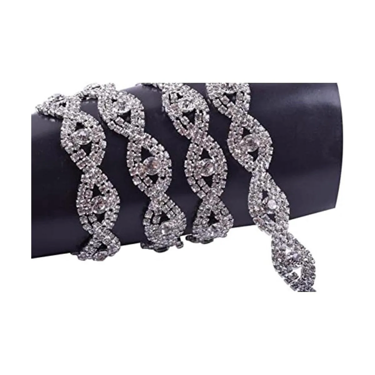 KAOYOO Cadena de diamantes de imitación de cristal de 1_1