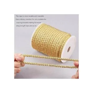 PH PandaHall Cuerda trenzada dorada de 0.197 in 18_7