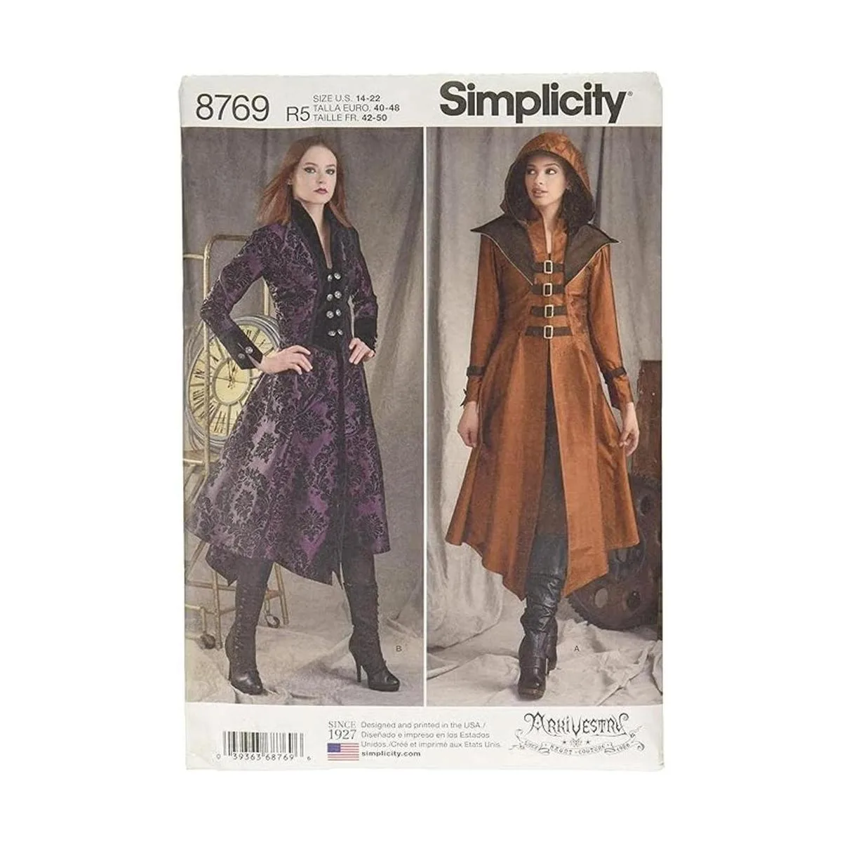 Simplicity 8769 Disfraz medieval de cosplay y feria de_1