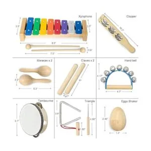 MUSICUBE Juego de 13 piezas de instrumentos musicales de_2