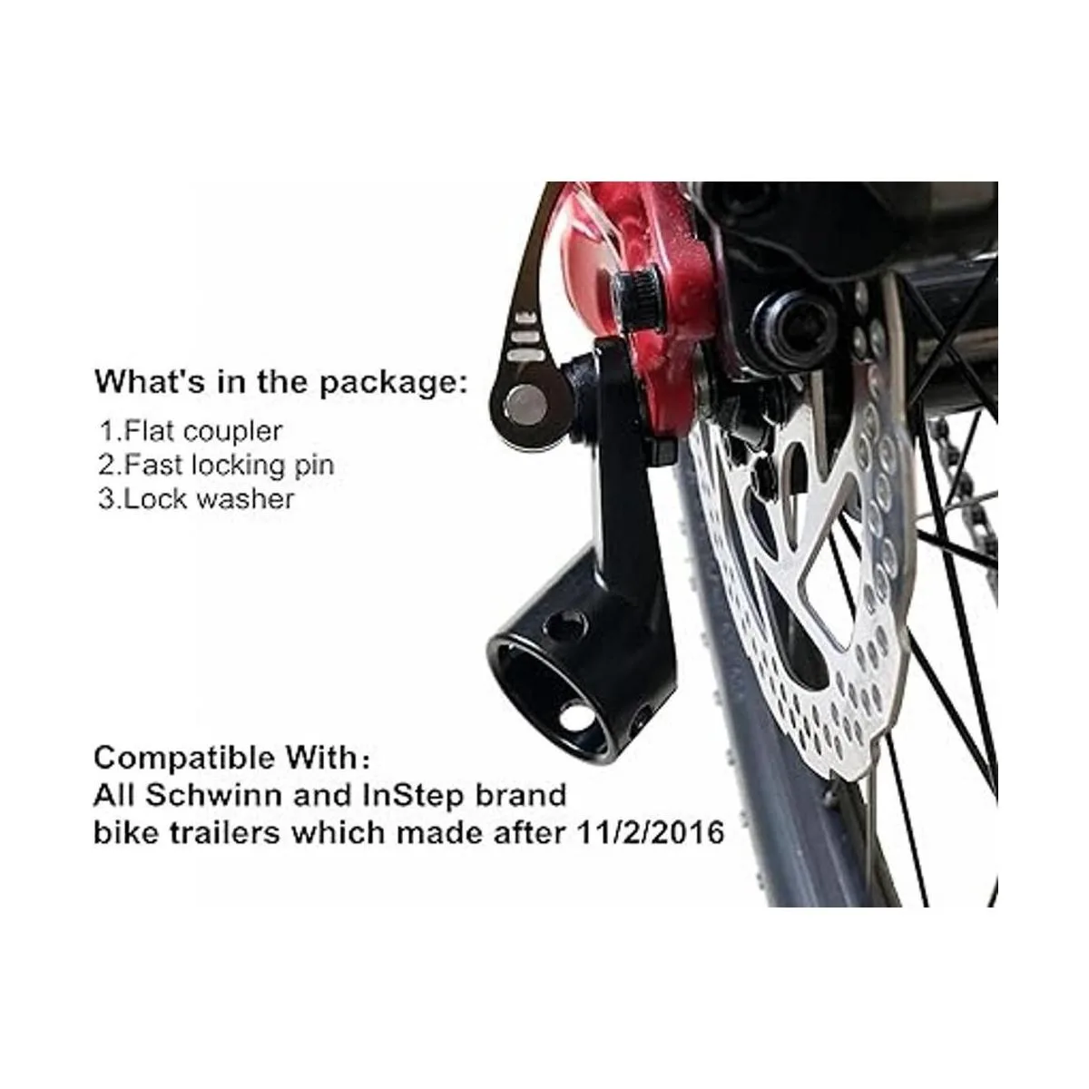 ODIER Acoplador de enganche de remolque de bicicleta para_5