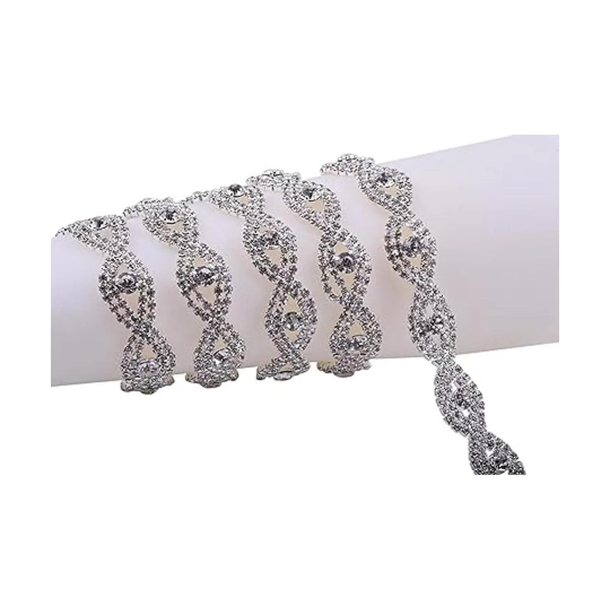 KAOYOO Cadena de diamantes de imitación de cristal de 1_4