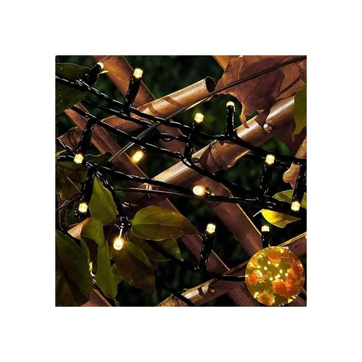 Paquete de 4 luces para árbol de Navidad al aire libre con_3