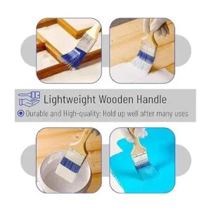 Bates Pinceles de pintura Paquete de 4 unidades mango_5