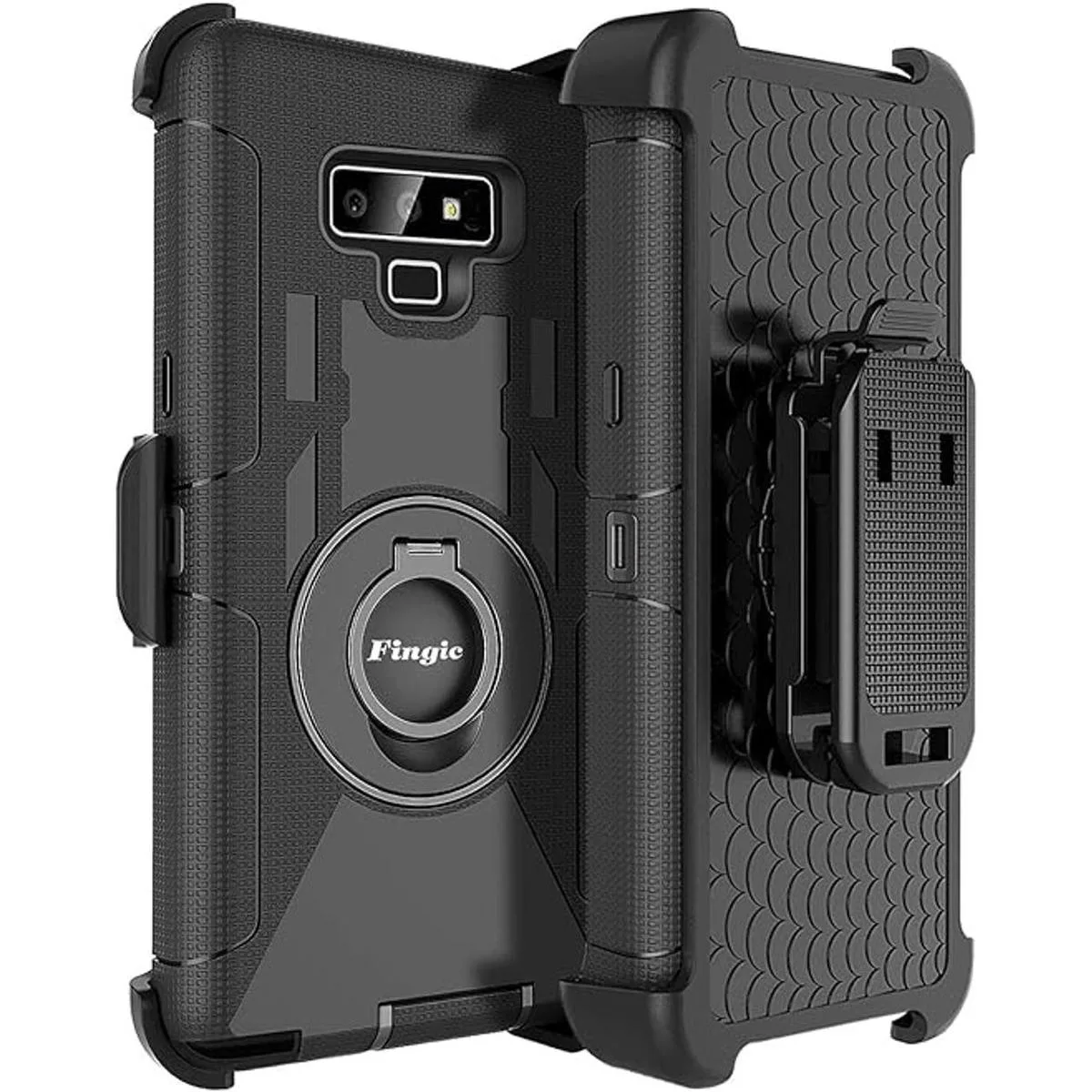 Fingic Funda protectora híbrida 4 en 1 para Samsung Note_1