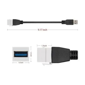 Poyiccot Cable USB 3.0 de clavija Keystone USB 3.0 A_6