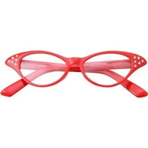 Gafas de ojo de gato Nerd de los años 50 disfraz para_3