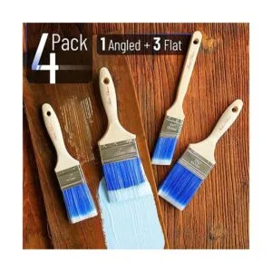 Bates Pinceles de pintura Paquete de 4 unidades mango_2