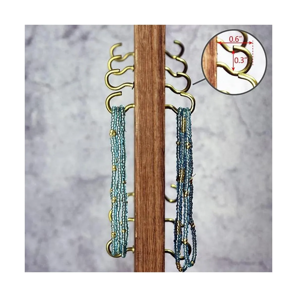 Ikee Design Soporte giratorio de madera de dos caras para_4