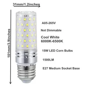 Bombillas LED E26 de maíz de 15 W de 15 W bombillas LED_3