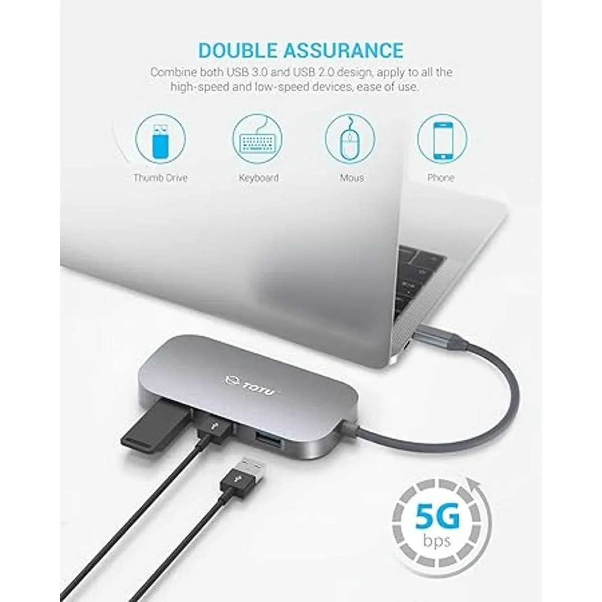 Hub USB C Hub tipo C 9 en 1 con puerto Ethernet USB C 4K_5