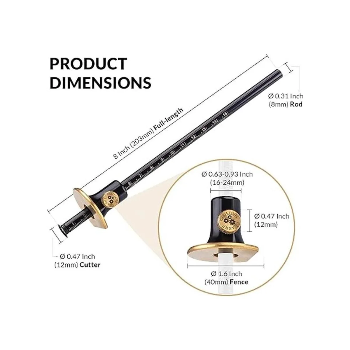 Clarke Brothers Calibre de marcado de rueda kit de_6