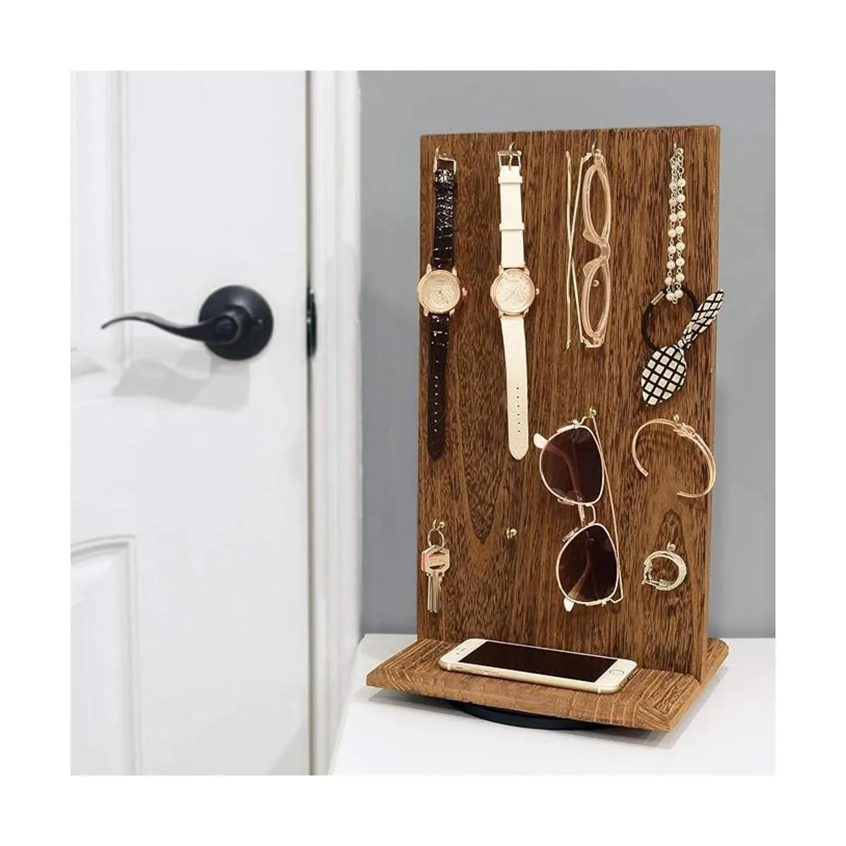 Ikee Design Soporte giratorio de madera de dos caras para_5