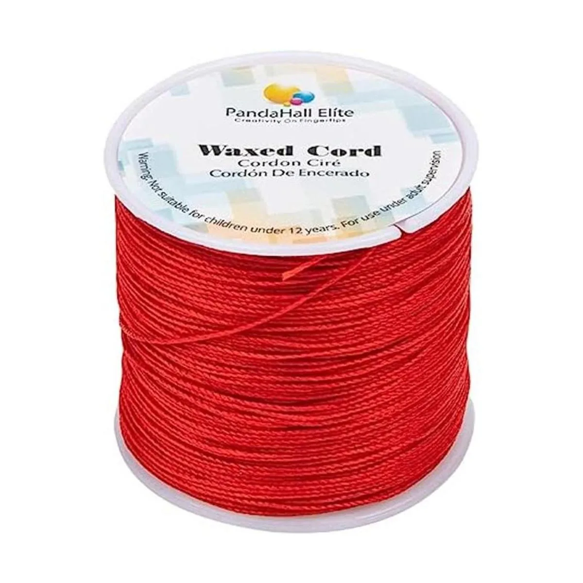 PH PandaHall Cordón encerado rojo de 0.020 in 116 yardas_1