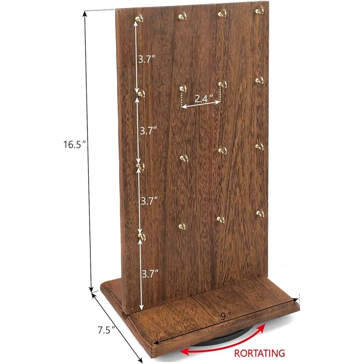 Ikee Design Soporte giratorio de madera de dos caras para_2