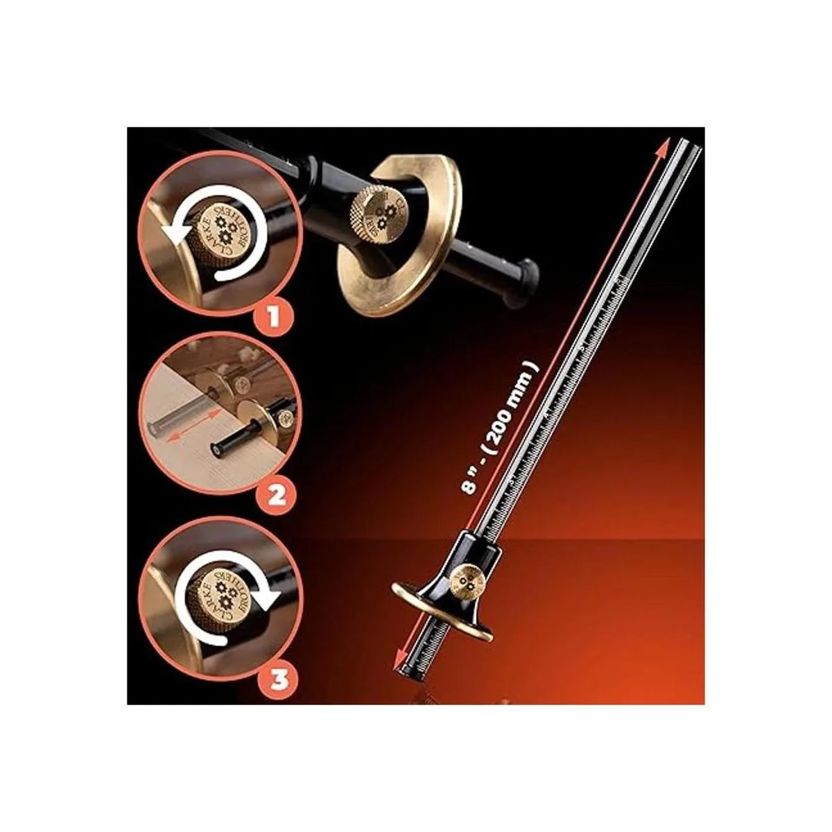 Clarke Brothers Calibre de marcado de rueda kit de_3