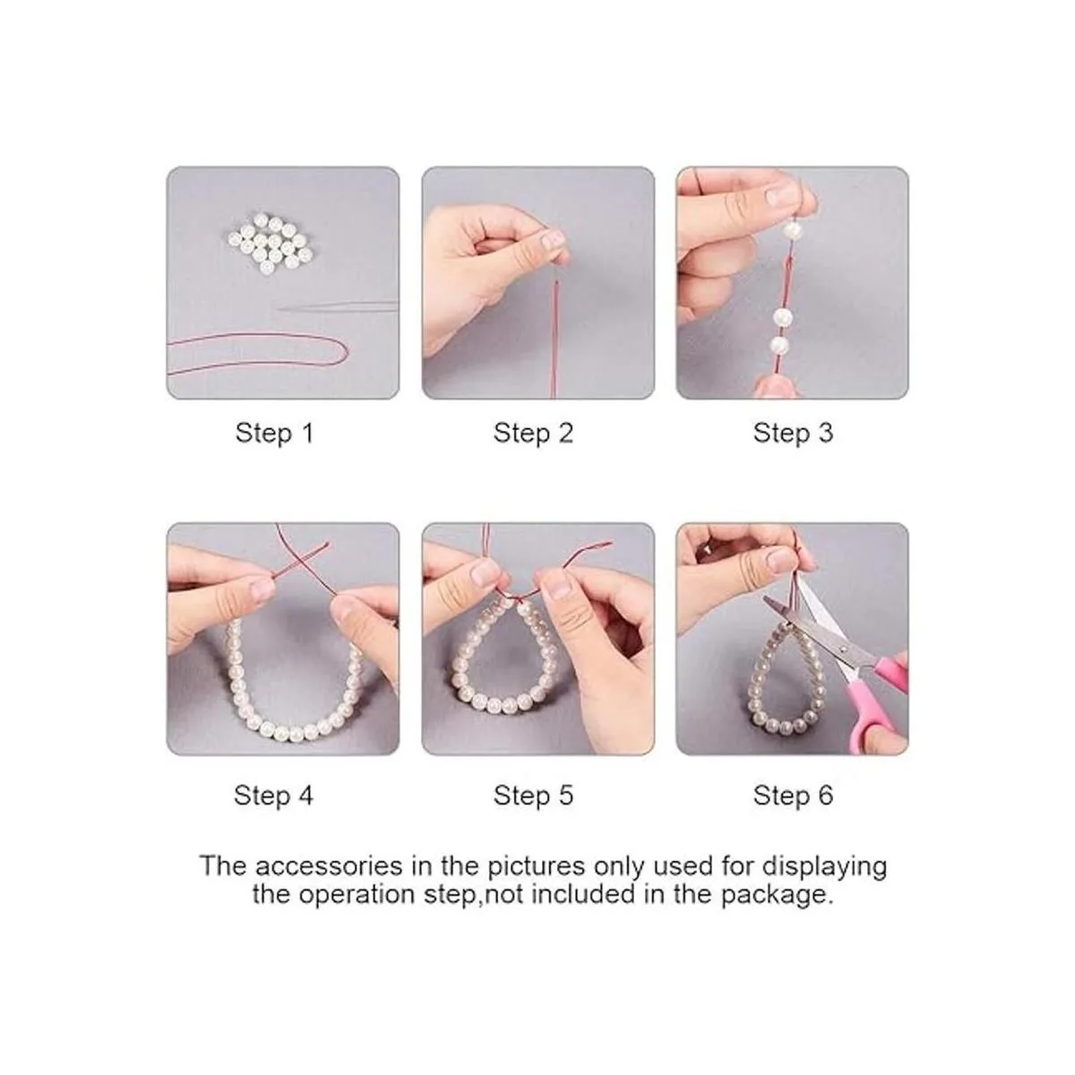 PH PandaHall Cordón encerado rojo de 0.020 in 116 yardas_4