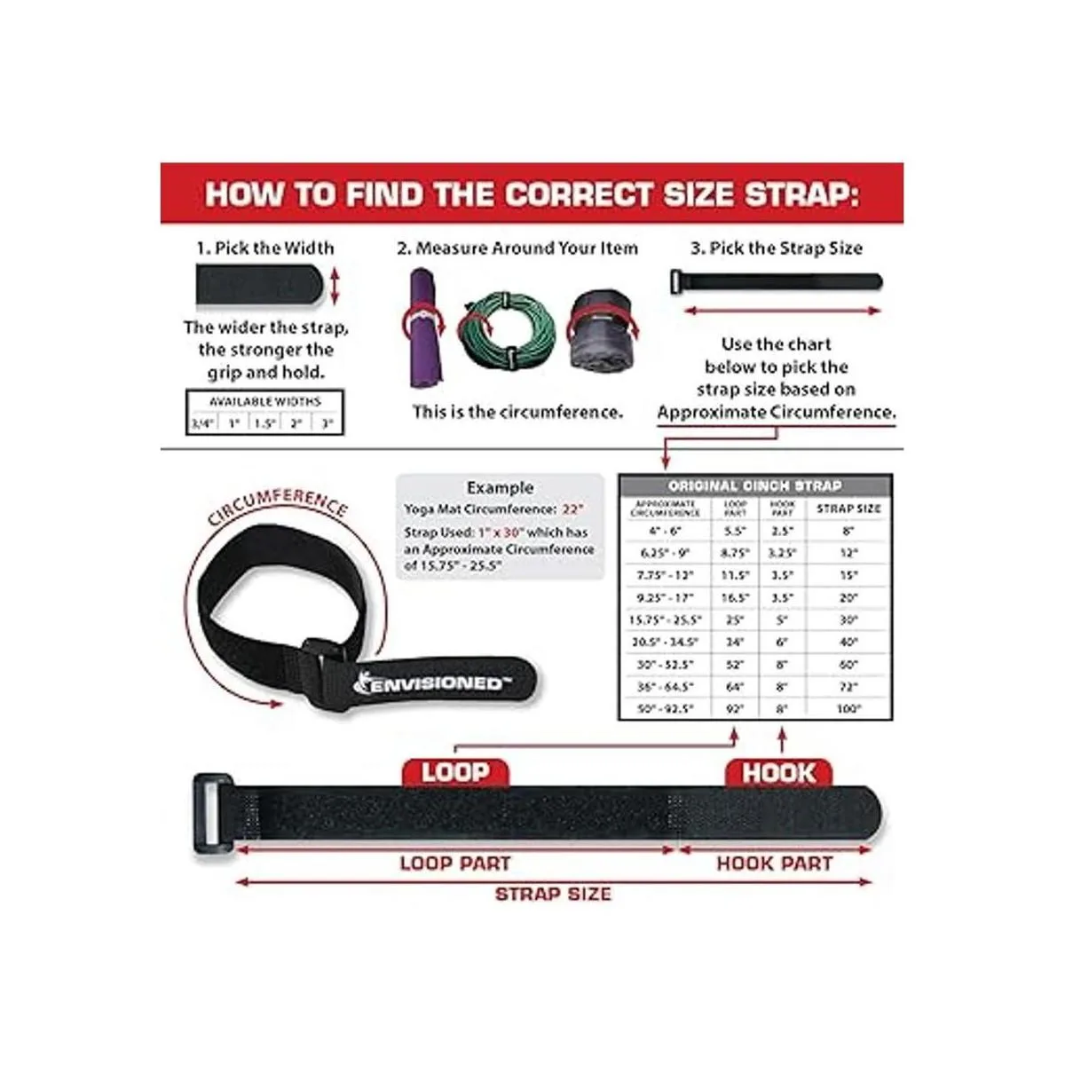 ENVISIONED Correas de velcro reutilizables_2