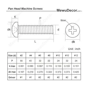 832 x 114 pulgadas 14 a 3 pulgadas Tornillos de_2