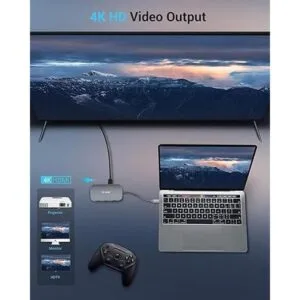 Hub USB C Hub tipo C 9 en 1 con puerto Ethernet USB C 4K_4